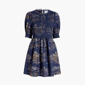 NWOT Hill House Home The Vivi Nap Dress in Navy Equestrian Toile